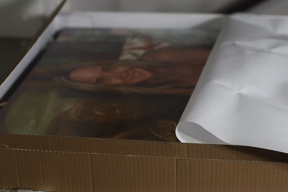 Pintura de familia para presente de casamento