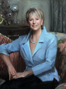 Pinturas de Retratos - mulher sorrindo, pintado à mão, arte personalizada.