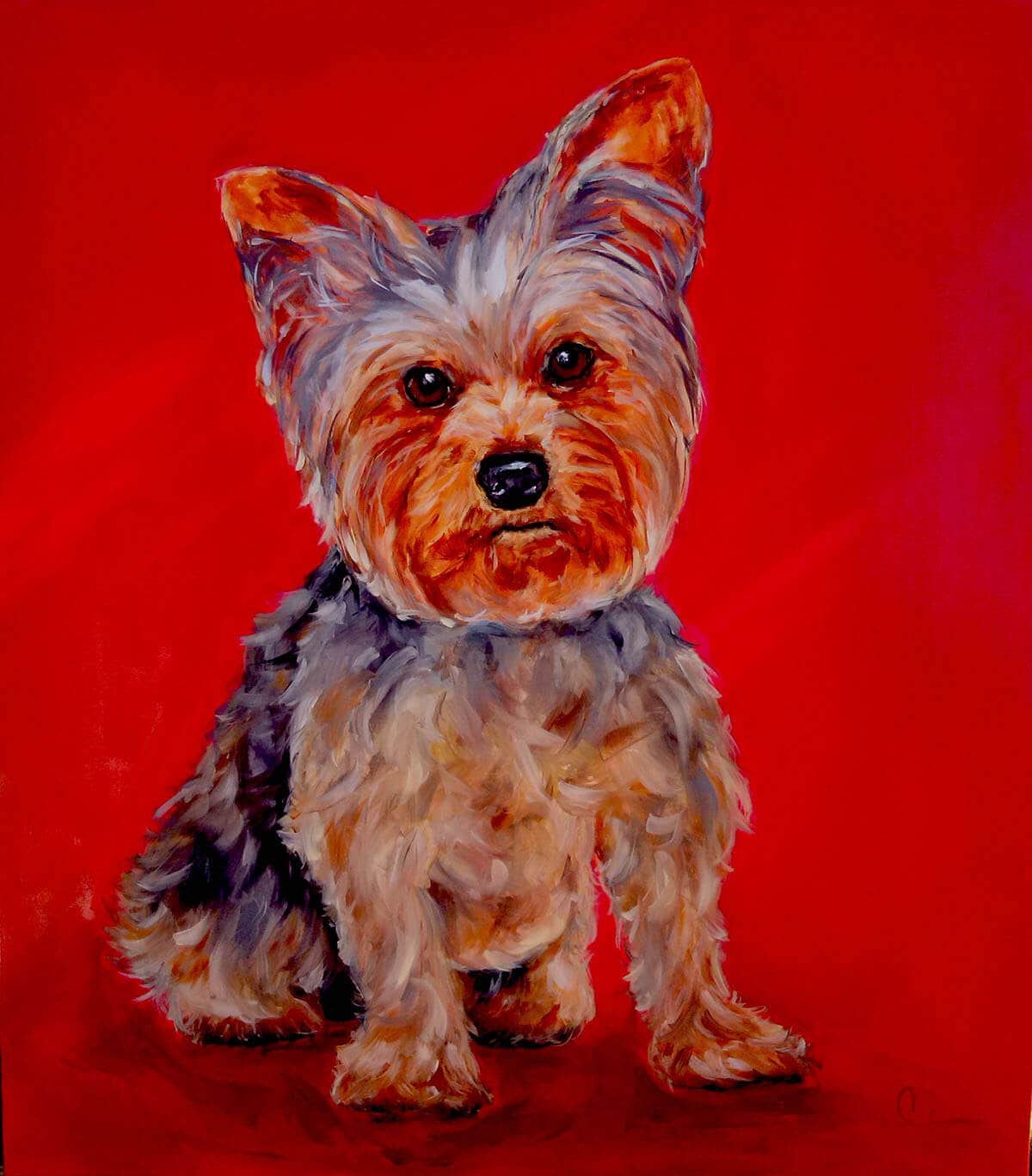 Pintura personalizada por encomenda de york shire