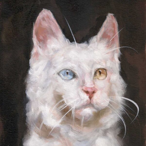 Quadro realista de gatos personalizados