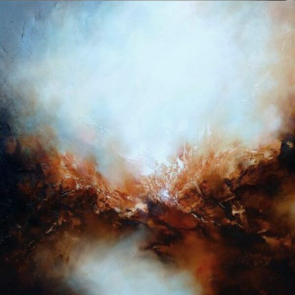 Pintura abstrata em tela, arte colorida sob encomenda