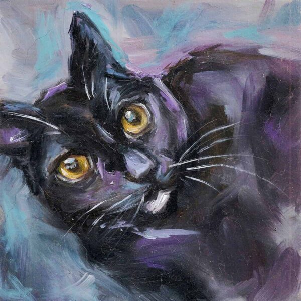 Pintura de gatos por encomenda