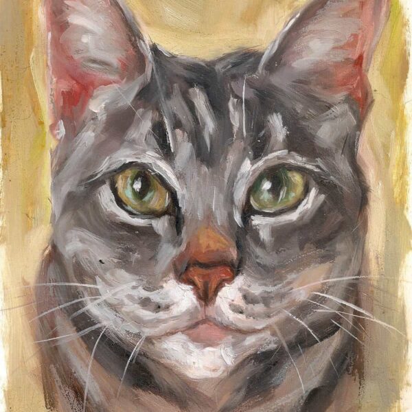 Pintura quadro pet gato