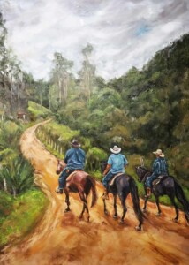 PAISAGENS/ABSTRATAS Pintura encomenda paisagens retrato de família