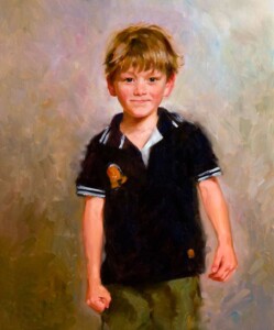 Pinturas realistas de crianças